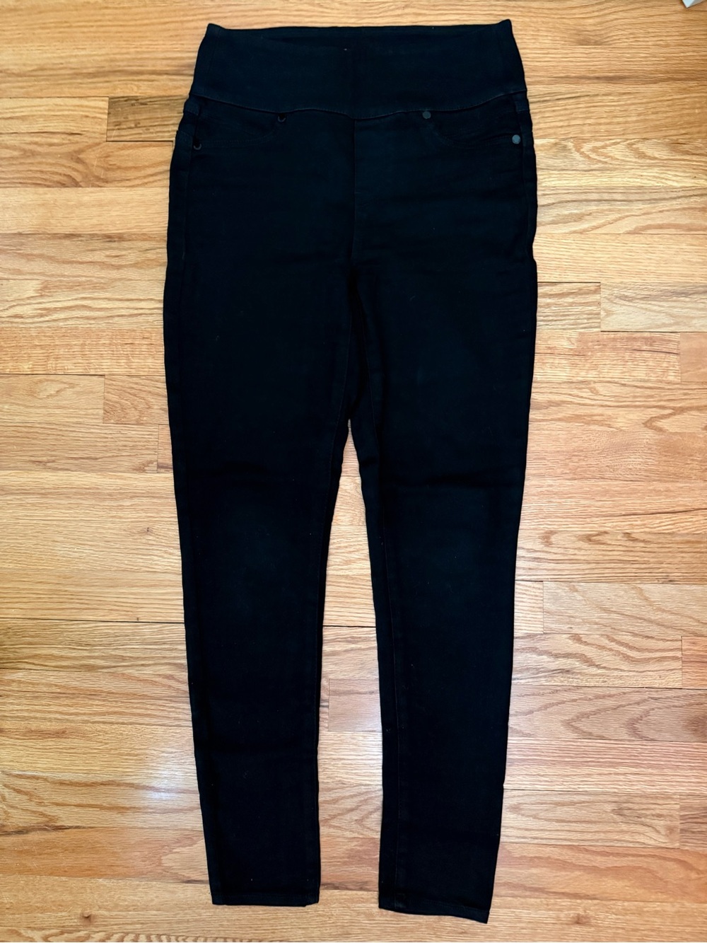 7  Seven For All Mankind Women’s Stretch Pull-On Jeans Black